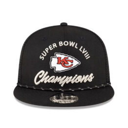 New Era Kansas City Chiefs Super Bowl LVIII Champions Parade 9FIFTY Snapback Hat Black