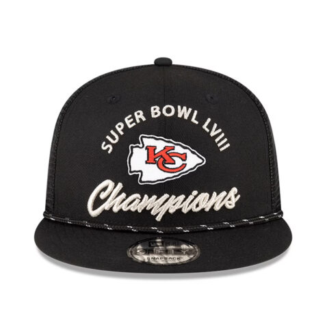 New Era Kansas City Chiefs Super Bowl LVIII Champions Parade 9FIFTY Snapback Hat Black New Era Kansas City Chiefs Super Bowl LVIII Champions Parade 9FIFTY Snapback Hat Black