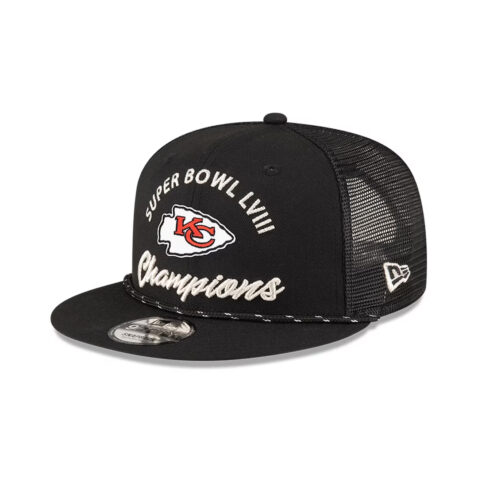 New Era Kansas City Chiefs Super Bowl LVIII Champions Parade 9FIFTY Snapback Hat Black New Era Kansas City Chiefs Super Bowl LVIII Champions Parade 9FIFTY Snapback Hat Black