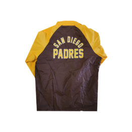 New Era San Diego Padres Coach Jacket Brown Gold