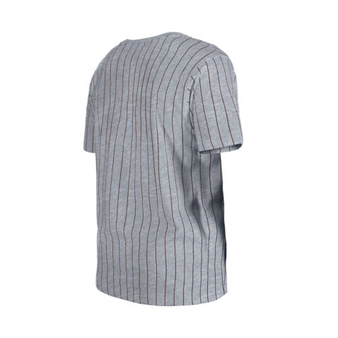 New Era San Diego Padres Game Day T-Shirt Gray Pinstripe Brown - Image 4