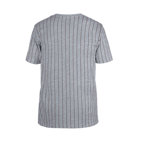 New Era San Diego Padres Game Day T-Shirt Gray Pinstripe Brown - Image 3