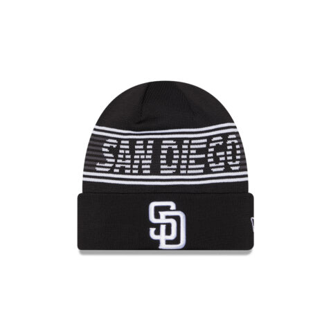 New Era San Diego Padres Sport Knit 24 Beanie Black Black White