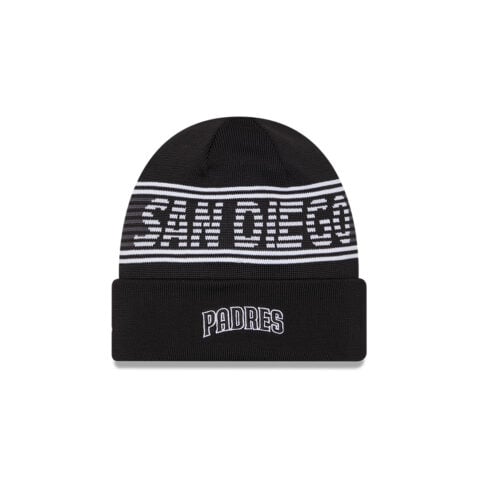 New Era San Diego Padres Sport Knit 24 Beanie Black Black White