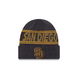 New Era San Diego Padres Sport Knit 24 Beanie Gray Brown Gold