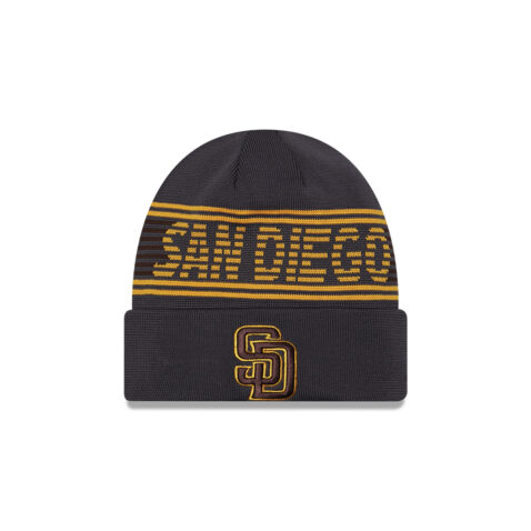 New Era San Diego Padres Sport Knit 24 Beanie Gray Brown Gold