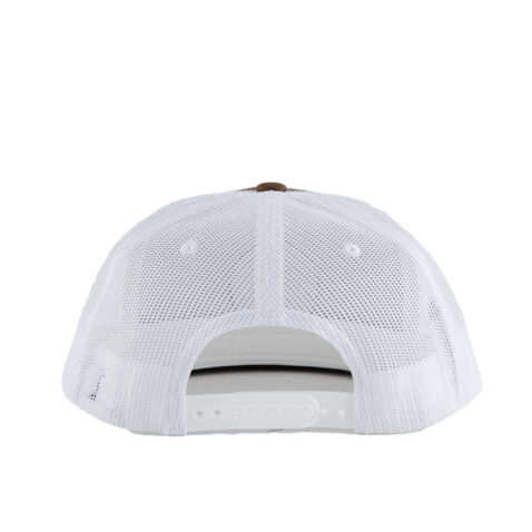 Brixton Oath MP Trucker Adjustable Snapback Hat Sepia White