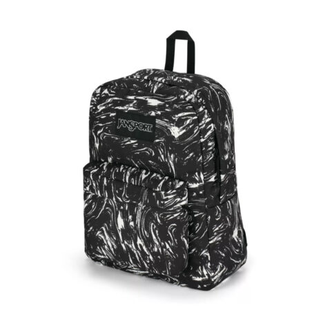 JanSport Black Label Superbreak Back Pack Marbled Motion Black