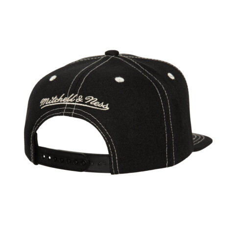 Mitchell & Ness Los Angeles Kings Contrast Natural Vintage Adjustable Snapback Hat Black - Image 2