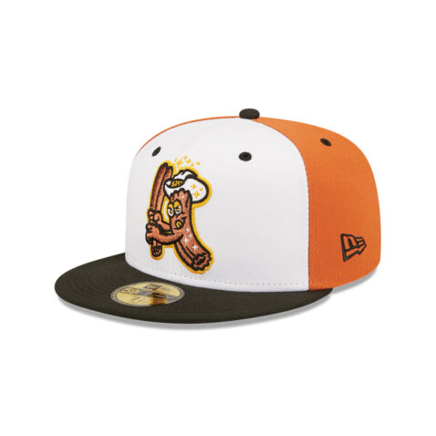 New Era 59Fifty Churros De San Jose Giants Copa De La Diversion Fitted Hat White Orange Black