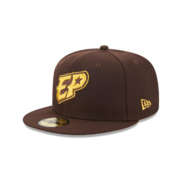 New Era 59Fifty El Paso Chihuahuas Authentic Collection On Field Alternate 3 Fitted Hat Burnt Wood Brown