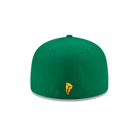 New Era 59Fifty Power Rangers Green Ranger Fitted Hat Kelly Green Gold