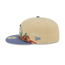 New Era 59Fifty San Diego Padres Cooperstown Team Landscape Fitted Hat Vegas Gold Gray
