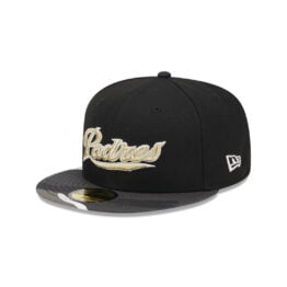 New Era 59Fifty San Diego Padres Metallic Camo Fitted Hat Black Green