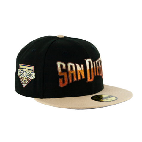 New Era 59Fifty San Diego Padres The Closer Fitted Hat Black Gradient Orange - Vegas Gold - Image 4