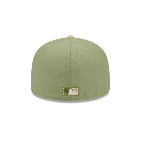 New Era 59Fifty San Diego Padres Thermal Front Fitted Hat White Green Tan - Image 6