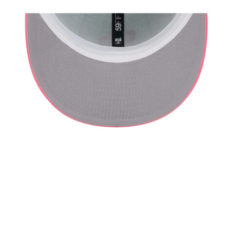 New Era 59Fifty San Diego Padres Throwback Pinstripe Fitted Hat Clear Mint Pink - Image 7