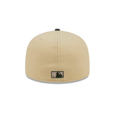 New Era 59Fifty Toronto Blue Jays Cooperstown Team Landscape Fitted Hat Vegas Gold Hunter Green