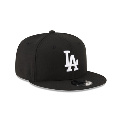 New Era 9Fifty Los Angeles Dodgers Chain Stitch Adjustable Snapback Hat Black