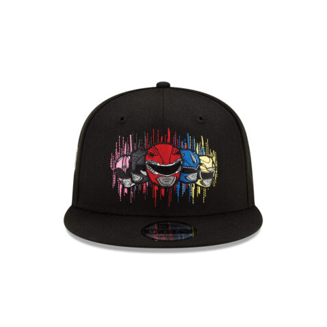 New Era 9Fifty Power Rangers Helmets Adjustable Snapback Hat Black