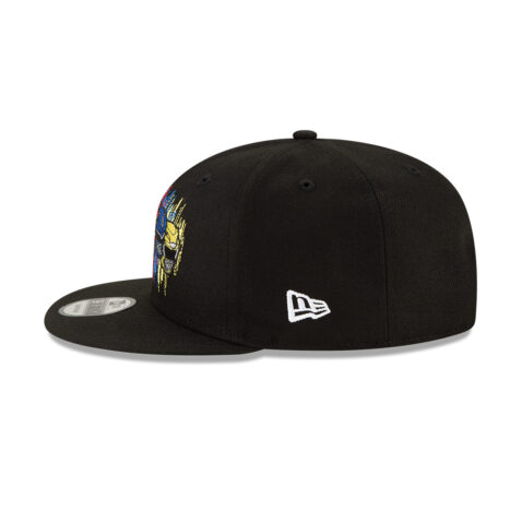 New Era 9Fifty Power Rangers Helmets Adjustable Snapback Hat Black - Image 2
