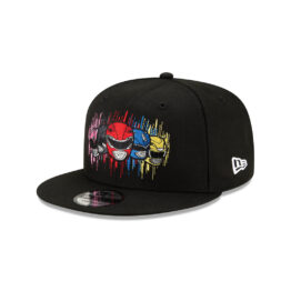 New Era 9Fifty Power Rangers Helmets Adjustable Snapback Hat Black