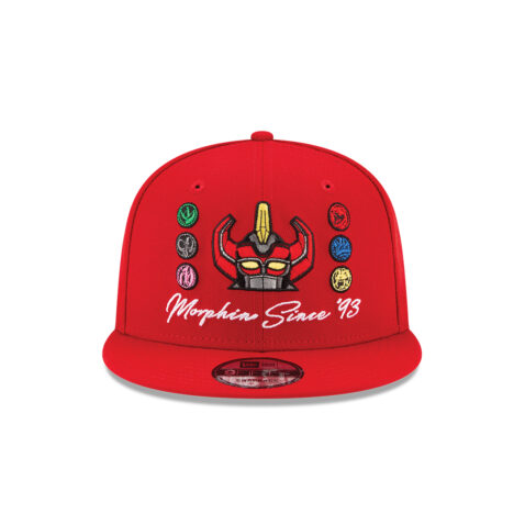 New Era 9Fifty Power Rangers Morphin Since 93 Adjustable Snapback Hat Scarlet Red