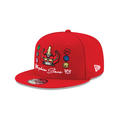 New Era 9Fifty Power Rangers Morphin Since 93 Adjustable Snapback Hat Scarlet Red