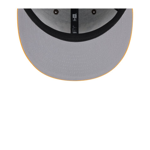 New Era 9Fifty San Diego Padres Throwback Adjustable Snapback Hat Burnt Wood Brown Gold - Image 7