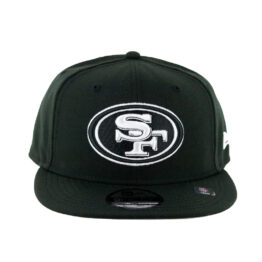 New Era 9Fifty San Francisco 49ers Chain Stitch Adjustable Snapback Hat Black