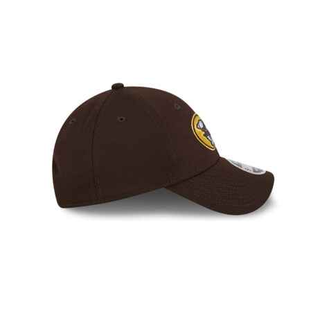New Era 9Forty San Diego Padres Evergreen Adjustable Snapback Hat Burnt Wood Brown Gold - Image 5