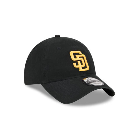 New Era 9Twenty San Diego Padres Evergreen Adjustable Strapback Hat Black Gold