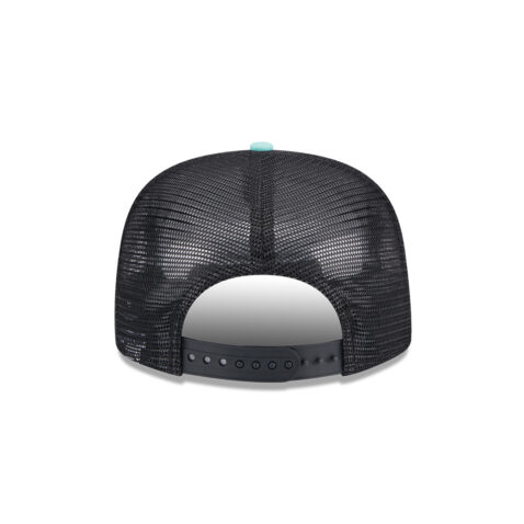 New Era Golfer San Diego Padres Throwback Adjustable Snapback Hat Black Clear Mint - Image 6