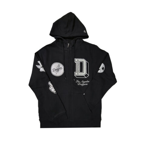 New Era Los Angeles Dodgers Ivy Sport Full Zip Hoodie Black