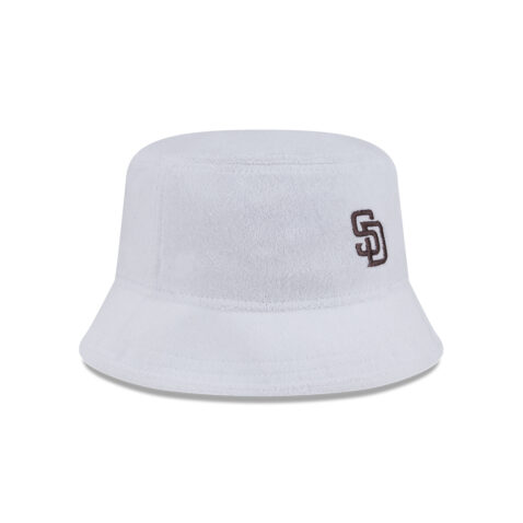 New Era San Diego Padres Court Sport Bucket Hat White New Era San Diego Padres Court Sport Bucket Hat White