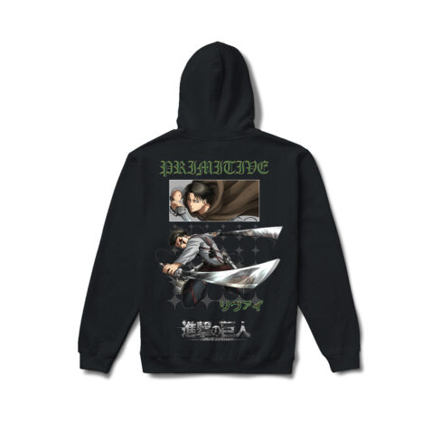 Primitive x Attack On Titan Scout Pullover Hoodie Black - Image 2