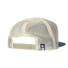 Salty Crew Interclub Trucker Adjustable Snapback Hat Natural Slate