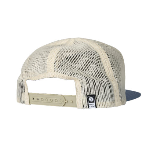 Salty Crew Interclub Trucker Adjustable Snapback Hat Natural Slate Salty Crew Interclub Trucker Adjustable Snapback Hat Natural Slate