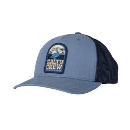 Salty Crew Seaside Mesh Trucker Adjustable Snapback Hat Slate Navy
