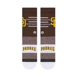 Stance Closer SD Padres Crew Socks Brown