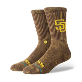 Stance Fade SD Padres Crew Socks Brown