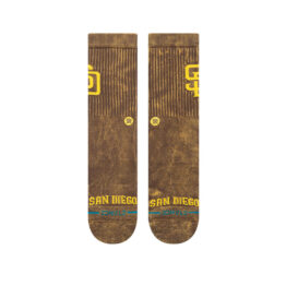 Stance Fade SD Padres Crew Socks Brown