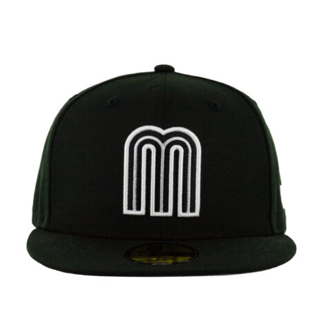 New Era 59Fifty World Baseball Classic Mexico Fitted Hat Black White - Image 2