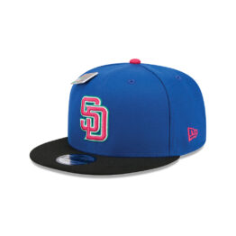New Era x Big League Chew 9Fifty San Diego Padres Wild Pitch Watermelon Adjustable Snapback Hat Royal Blue Black Red