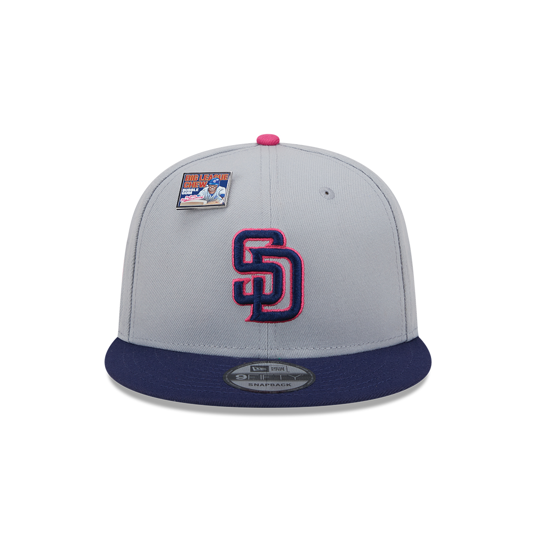 New Era x Big League Chew 9Fifty San Diego Padres Big Rally Blue Raspberry Adjustable Snapback Hat Gray Blue Red New Era x Big League Chew 9Fifty San Diego Padres Big Rally Blue Raspberry Adjustable Snapback Hat Gray Blue Red - Image 3
