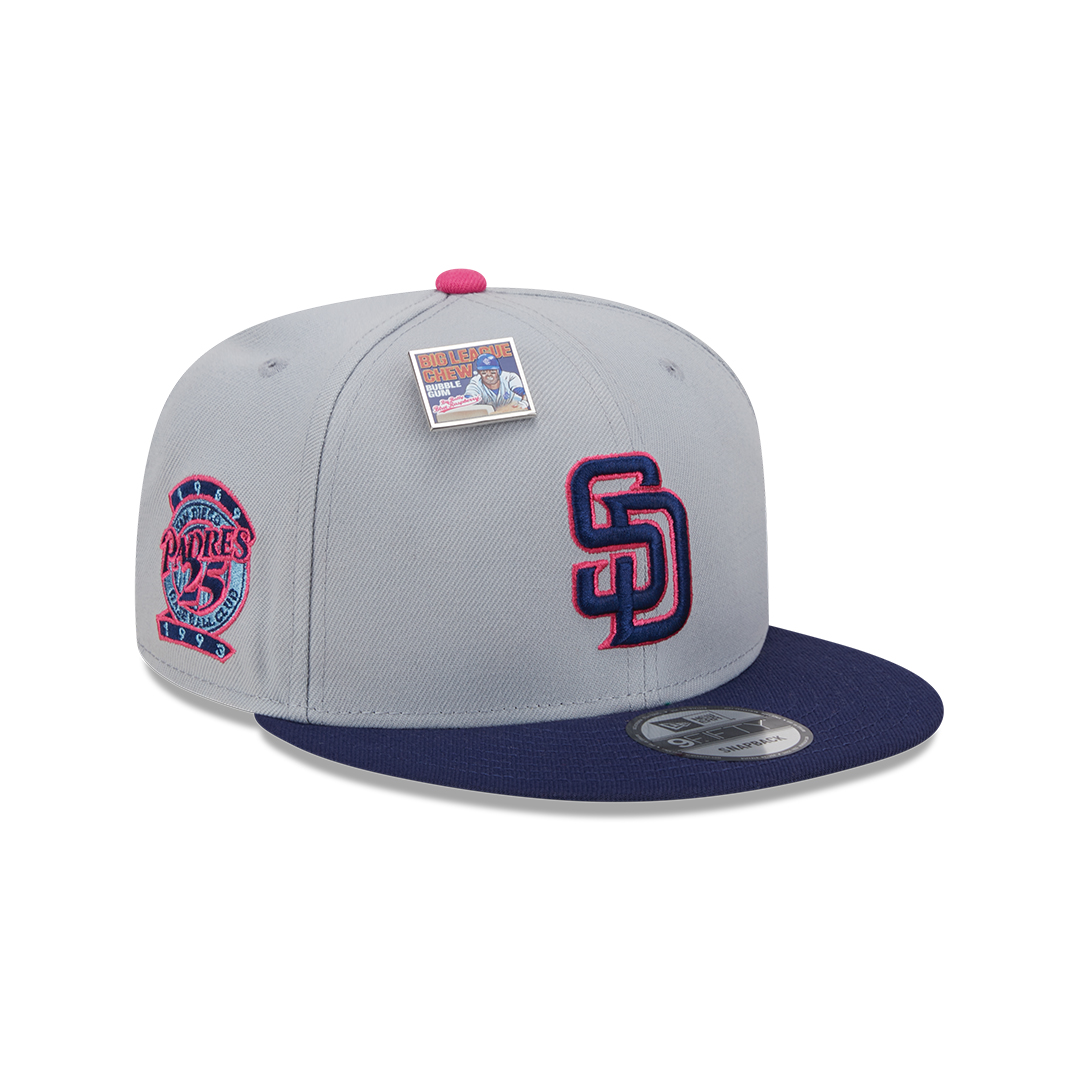 New Era x Big League Chew 9Fifty San Diego Padres Big Rally Blue Raspberry Adjustable Snapback Hat Gray Blue Red New Era x Big League Chew 9Fifty San Diego Padres Big Rally Blue Raspberry Adjustable Snapback Hat Gray Blue Red - Image 4