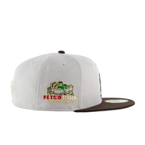 New Era 59Fifty San Diego Padres Tatis Platinum Glove Fitted Hat Stone Burnt Wood Brown - Image 4
