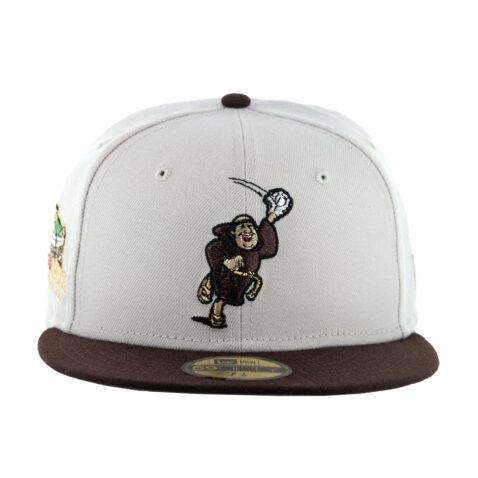 New Era 59Fifty San Diego Padres Tatis Platinum Glove Fitted Hat Stone Burnt Wood Brown - Image 3