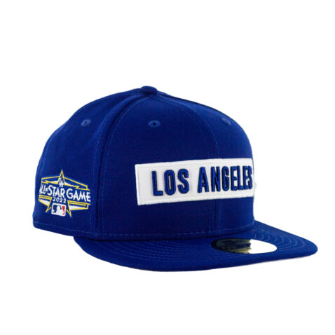 New Era 59Fifty Los Angeles Dodgers All Star Game 2022 Fan Pack Multi Patch Fitted Hat Dark Royal