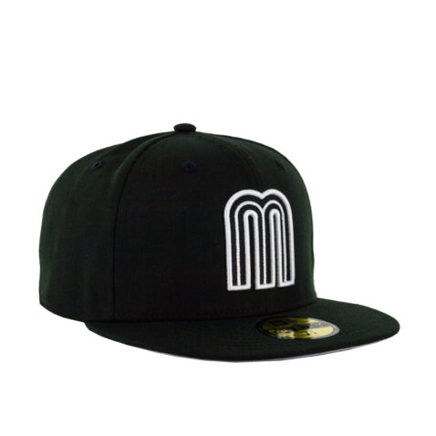 New Era 59Fifty World Baseball Classic Mexico Fitted Hat Black White - Image 3